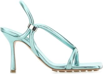 Bottega Veneta Light-blue Leather Stretch Heels