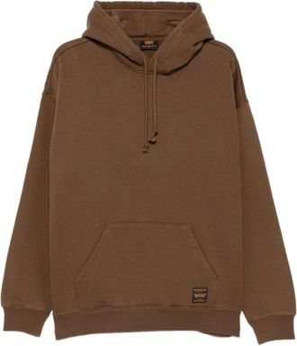 Levi's Workwear Pullover Hoodie - Heren - Hoodies - Bruin - S - Katoen - Hoodies & sweatvesten