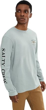 Salty Crew Bruce Long Sleeve T-Shirts Mens T Shirt Quarry : 2XL, Cotton