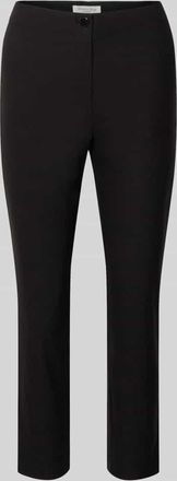 Christian Berg Slim Fit Stoffhose in verk&uuml;rzter Passform in Black, Gr&ouml;&szlig;e 36