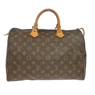 Louis Vuitton Speedy Handbag Monogram Canvas Brown Canvas Handbag (Pre-Owned)