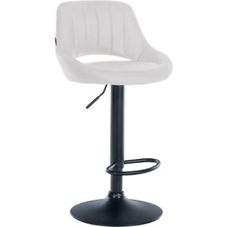 Clp Taburete De Bar Milet En Polipiel Blanco Negro