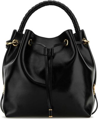 Chlo&eacute; Black Marcie Bucket Bag