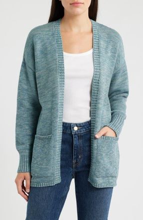 Pendleton Sierra Springs Open Front Cardigan in Sea Blue Mix at Nordstrom, Size Medium