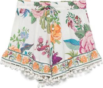 Farm Rio Shorts a fiori - Bianco
