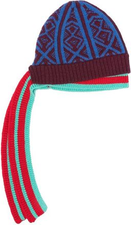 Dries Van Noten Geometric-pattern Beanie Hat