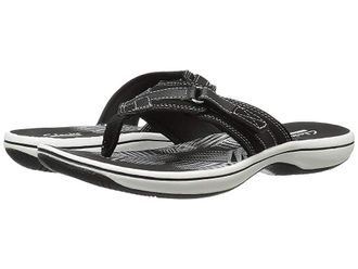Clarks Breeze Sea Womens Sandals Black Synthetic : 10 B - Medium