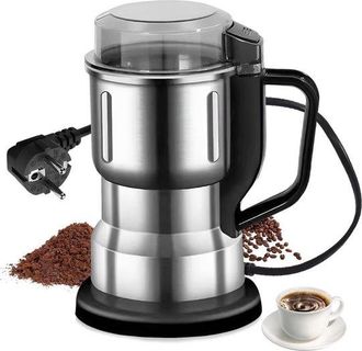 OEM Molinillo De Caf&eacute; El&eacute;ctrico, 200 W, 500 Ml, Molinillo De Caf&eacute; De Acero Inoxidable, Para Moler Caf&eacute;, Especias, Frutos Secos, Pimienta Y Az&uacute;car