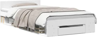 vidaXL Estructura De Cama Con Almacenamiento Blanco 80 X 200 Cm Vidaxl