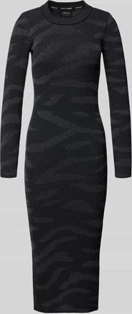Marc Cain Strickkleid mit Stehkragen in Black, Größe 34
