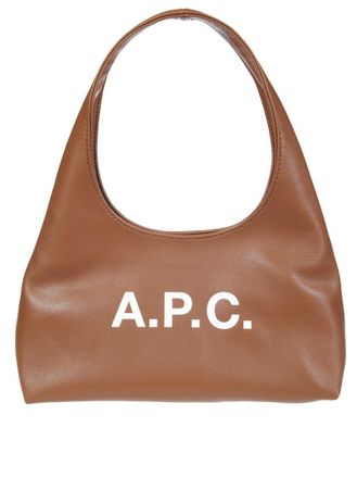 A.P.C. Structured Shoulder Bag With Bold Lettering