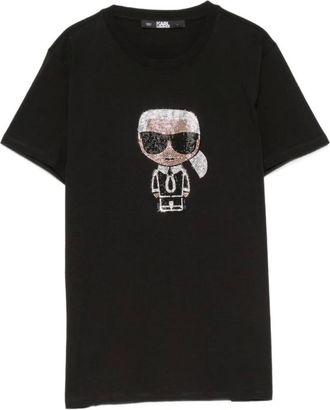 Karl Lagerfeld Donna, Top, Nero, L, new