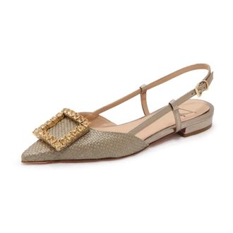 Roberto Festa Milano Ballerinas, female, Yellow, Size: 6 US Lavanda Ballerina Sling-Back