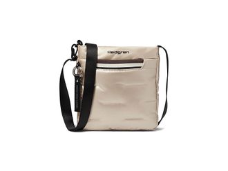 Hedgren Cushy - Flat Vertical Crossbody Cross Body Womens Handbags Safari Beige, Polyester/Polypropylene