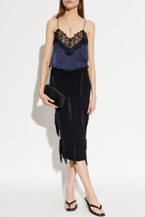 Iro Silk Top Newin, Womens, Navy Blue