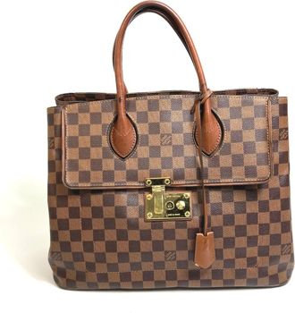 Louis Vuitton Brown Damier Canvas Handbag Tote Bag (Pre-Owned)