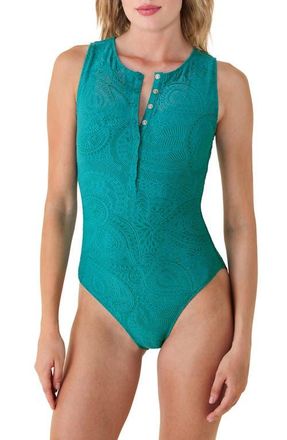 Andie Swim The Malibu One-Piece Swimsuit in Oasis at Nordstrom, Size X-Small
