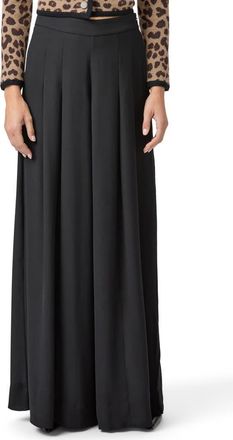 Paige Cecil Pleated Wide Leg Pants in Black at Nordstrom, Size 10