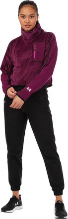 Under Armour Veloursfleece-top voor dames (Paars)
