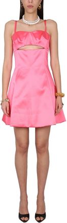 Patou Abito corto satin - Dames - Feestkleedjes - Roze - XS - Satijn - Kleedjes
