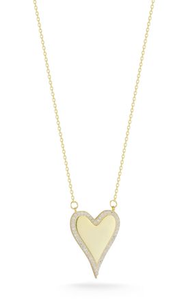 Glaze Jewelry Sterling Silver Dagger Heart Necklace