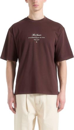 Mani&egrave;re De Voir The Scream Cotton T-Shirt in Brown at Nordstrom, Size Xx-Large