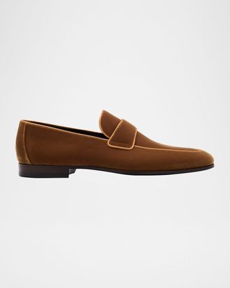 Magnanni Men & apos;s Jasper II Velvet Keeper Loafers