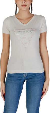 Guess Mujer, Camisetas, Blanco, Talla: S