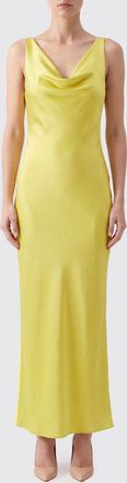 Norma Kamali Abito midi slip dress in raso con scollo a V e spalle scoperte