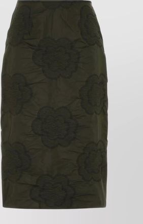 Cecilie Bahnsen allegra skirt with floral pattern and ruched detail