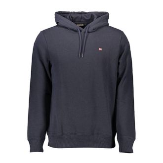 Napapijri Mens Hoodie Sweatshirt - Dark Grey Cotton - Size X-Large