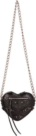 Balenciaga Mini Bags, female, Black, ONE SIZE, Heart Bag Mini Chic Style