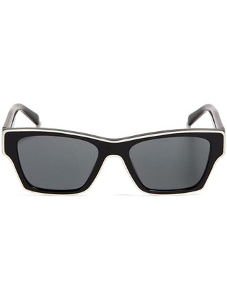 Tory Burch 0TY7207U zonnebril met rechthoekig montuur - Zwart