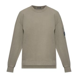 C.P. Company Sweatshirt with applique - male - C.P. Company - Sweatshirts - Green - XL - Sweatshirts & Hoodies