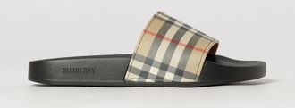Burberry Ciabatte slide in gomma con motivo Vintage Check