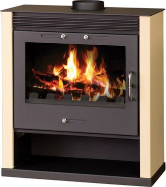 Victoria Estufa De Le&ntilde;a Rubin Blanco 13.0kw H85xl69xp44