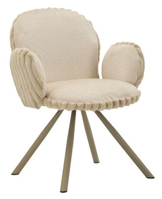 Mauro Ferretti Silla Stoccolma -b-crema Set De 2 Piezas Cm 64x68x83 (altura Del Asiento Cm 45)