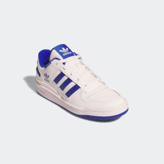 adidas Sneaker ADIDAS ORIGINALS FORUM LOW CL, Herren, Gr. 42,5, weiss (core wei&szlig;, royal blau, core wei&szlig;), Baumwolle, Schuhe Sneaker