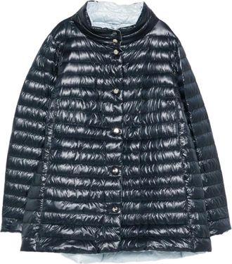 Herno Reversible A-Shape Jacket - Dames - Winterjassen - Blauw - XL - Jassen