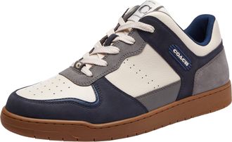 Coach Mens C201 Sneaker, Midnight Navy/Charcoal, 9 UK