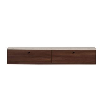 Calicosy Mueble de tv suspendido con 2 puertas abatibles a140 cm