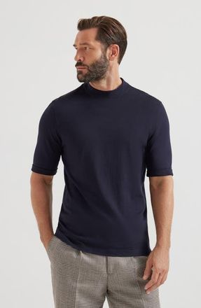 Brunello Cucinelli Jersey T-shirt in Navy Blue at Nordstrom, Size Xx-Small Eu