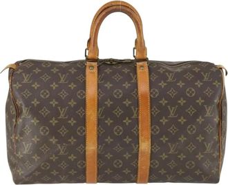 Louis Vuitton Pre-owned Weekend Bags, female, Brown, Size: ONE SIZE Pre-owned Keepall Duffle Bag