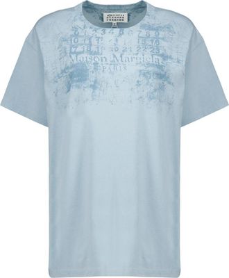 Maison Margiela T-shirts - Dames - T-shirts - Blauw - XS - Tops