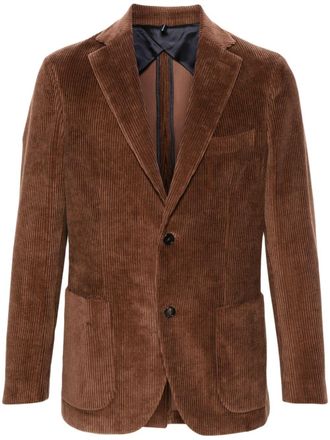 Incotex Katoenen blazer - Bruin