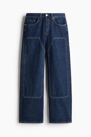 H&M Loose Jeans in Denim Blue at Nordstrom, Size 30 X 32