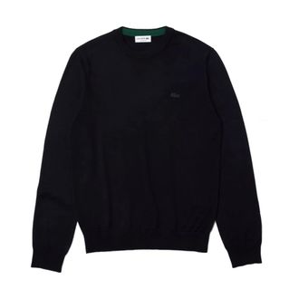 Lacoste Merino wollen trui met ronde hals - Heren - Truien - Blauw - Maat: 3XL Wol