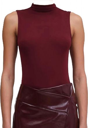 Ronny Kobo Rita Bodysuit In Oxblood