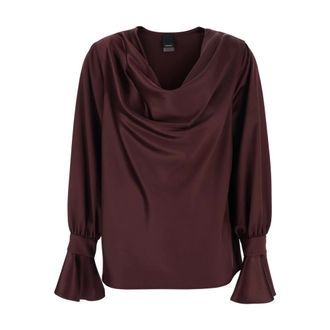 Pinko Blouses, female, Red, Size: S Filipa Blouse