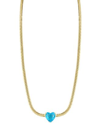 Sphera Milano Dnu 0 Units Sold Sphera Milano 14K Over Silver Cz Heart Choker Necklace